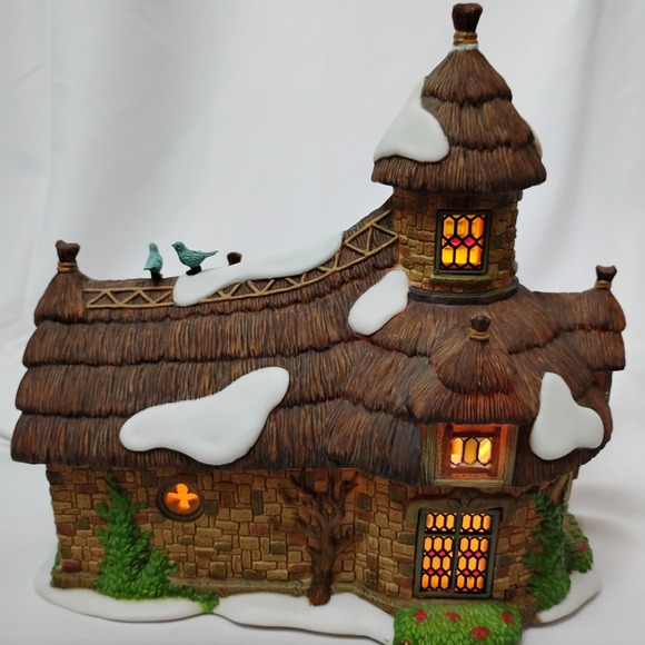 Dept 56 Dickens Village Thornbury Chapel Lighted House Christmas 2001 MIB - Picture 5 of 16